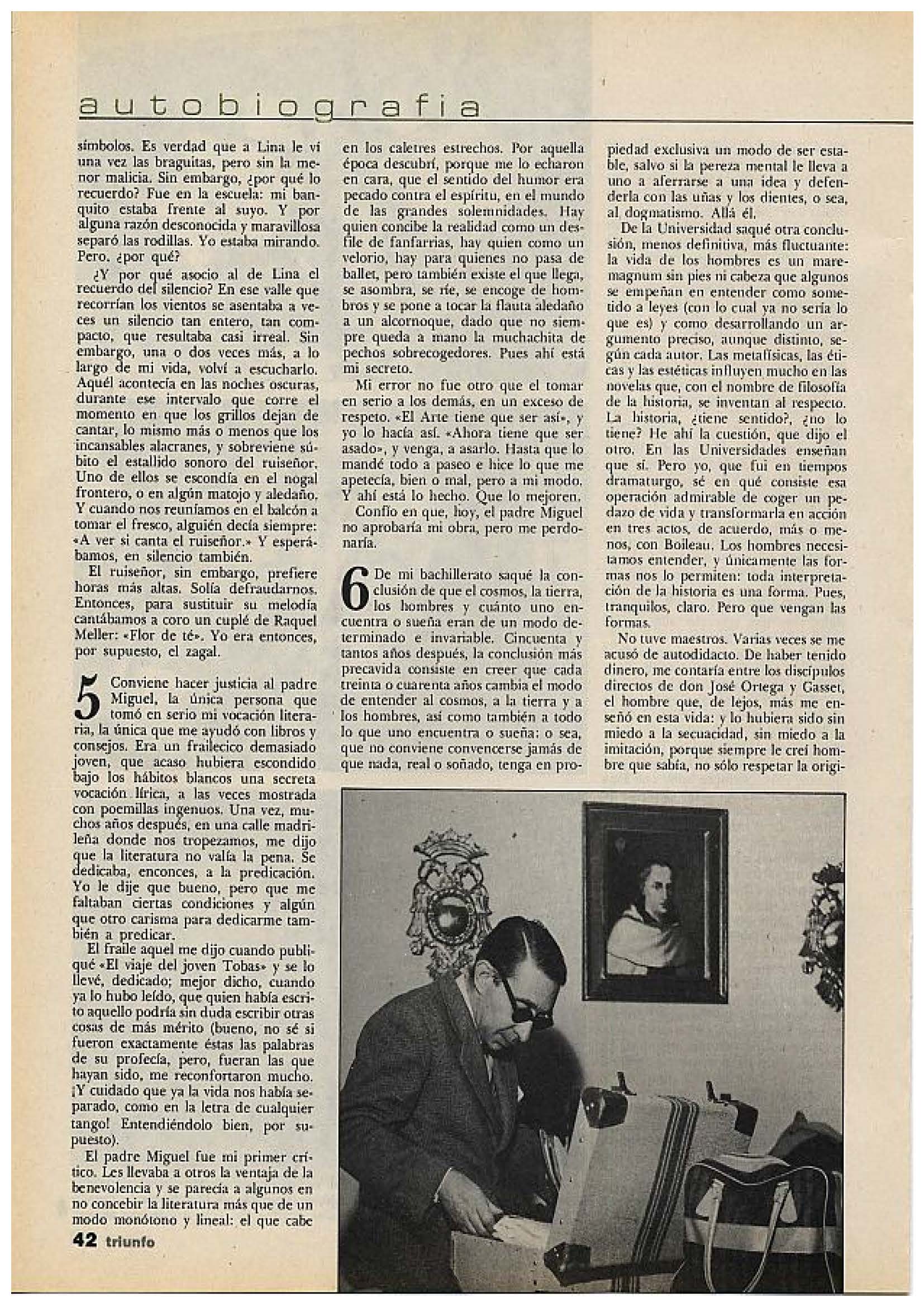 Portada de Autobiografía de Gonzalo Torrente Ballester (1981)